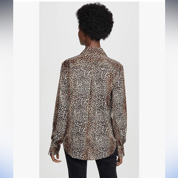 Equipment Animal Print Didina Long Sleeve Shirt Size S - Picture 4 of 14